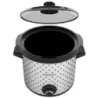 OLLA DE COCCION LENTA BLACK DECKER CAPACIDAD 4LTS 3 AJUSTES 200W PERRILLA TAPA VIDRIO BLANCO