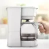 CAFETERA BLACK DECKER-12 TAZAS-SISTEMA GOTEO-BOTON ENCENDIDO Y APAGADO-BLANCA