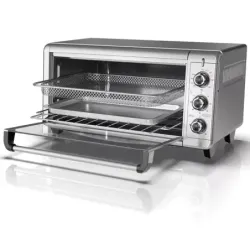 Horno Tostador Airfryer 7 En 1 Black Decker Con Sistema Conveccion 1500w Acero Inox