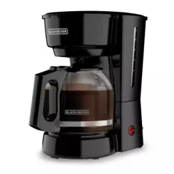 Cafetera Black Decker 12 Tazas Sistema Goteo Boton Encendido Y Apagado Negra