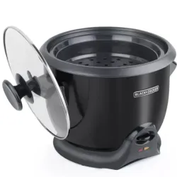 OLLA ARROCERA BLACKDECKER 20 TAZAS MULTIUSOS NEGRA