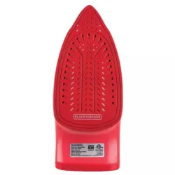 Plancha de Ropa Black Decker Light Easy 1200W Suela Antiadherente Ceramica Smartsteam Blanco Rojo