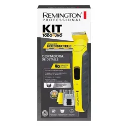 Recortadora Todo En 1 Remington Indestructible Recargable Cuchillas Acero Inox  Amarilla