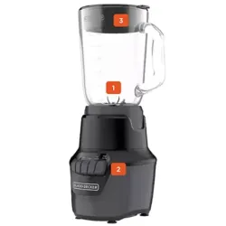 LICUADORA BLACK DECKER HILEX 800W JARRA VIDRIO 1.5 LTS 4 VEL. NEGRA