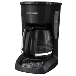 CAFETERA BLACK DECKER-12 TAZAS-DIGITAL-APAGADO AUTOMATICO-NEGRA