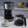 CAFETERA BLACK DECKER 12 TAZAS PROGRAMABLE DIGITAL CON JARRA DE VIDRIO NEGRA