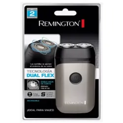 AFEITADORA RECARGABLE REMINGTON 2 CABEZAS ROTATIVA INALAMBRICA NEGRA
