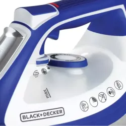 PLANCHA DE ROPA BLACK DECKER1500W IMPACT AZUL