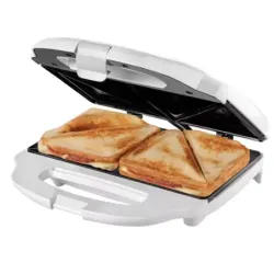 SANDWHICHERA BLACK DECKER2 PANES 700W BLANCA
