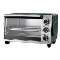 HORNO TOSTADOR BLACK DECKER 4 REBANADAS 1350W ACERO INOX.