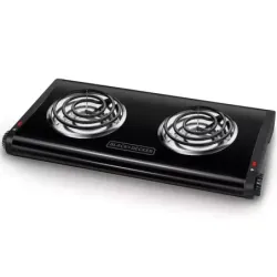 Hornilla Electrica Black Decker Dual 1500W Negro