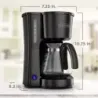 CAFETERA BLACK DECKER-5 TAZAS-FILTRO PERMANENTE-BOTON ENCENDIDO Y APAGADO-NEGRA