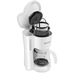 Cafetera Black Decker 5 Tazas Filtro Permanente Boton Encendido y Apagado Blanca