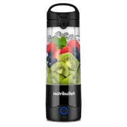 LICUADORA NUTRIBULLET 70W HASTA 15 LICUADOS 90MIN. 475ML VASO PLASTICO USB-C  COLOR NEGRO