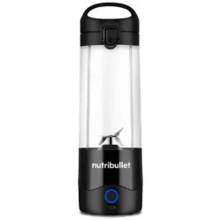 LICUADORA NUTRIBULLET 70W HASTA 15 LICUADOS 90MIN. 475ML VASO PLASTICO USB-C  COLOR NEGRO