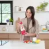 LICUADORA NUTRIBULLET 70W HASTA 15 LICUADOS 90MIN. 475ML VASO PLASTICO USB-C  COLOR MAGENTA