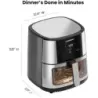 FREIDORA DE AIRE CHEFMAN 7.6LTS PANTALLA TOUCH 1500W CON VISUALIZACION ACERO INOX