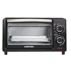HORNO TOSTADOR CHEFMAN 4 REBANADAS 1000W 45LTS PROGRAMABLE NEGRO