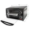 HORNO TOSTADOR CHEFMAN 4 REBANADAS 1000W 45LTS PROGRAMABLE NEGRO