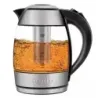 TETERA ELECTRICA CHEFMAN INALAMBRICA 1.8LTS-LUCES LED-BOTON- INFUSOR JARRA DE CRISTAL ACERO INOX.