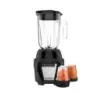 LICUADORA BLACK DECKER ICE CRUSH 8 VEL. 700W JARRA VIDRIO 1.25LTS 2 VASOS MINI 200ML NEGRA