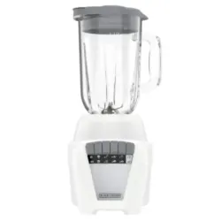LICUADORA BLACK DECKER ICE CRUSH 8 VEL. 700W JARRA VIDRIO 1.25LTS JARRA PLASTICO 1.65LTS BLANCA