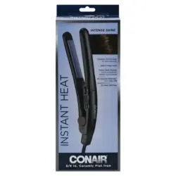 PLANCHA DE CABELLO CONAIR CERAMICA 205 GRADOS EN 30SEG. APAGADO AUTMAT NEGRO