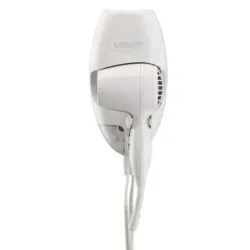 SECADOR DE CABELLO CONAIR DE PARED CON LUZ LED NOCTURNA 1600W 2 VEL. FILTRO REM. BLANCO