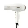 SECADOR DE CABELLO CONAIR DOBLE CERAMICA IONICO 1875W 2 VEL. 3 AJUSTES BLANCO