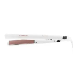 PLANCHA DE CABELLO CONAIR DOBLE CERAMICA 210 GRD EN 30SEG. 5 AJUSTES APAGADO AUTOM. BLANCO